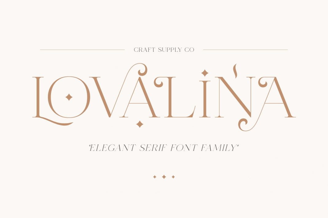 Lovalina - Elegant Serif Font Family