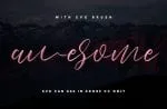 Love Brush SVG Font