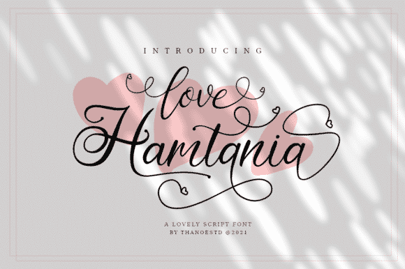 Love Hamtania Font Love Hamtania Font
