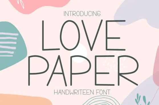 Love Paper Font