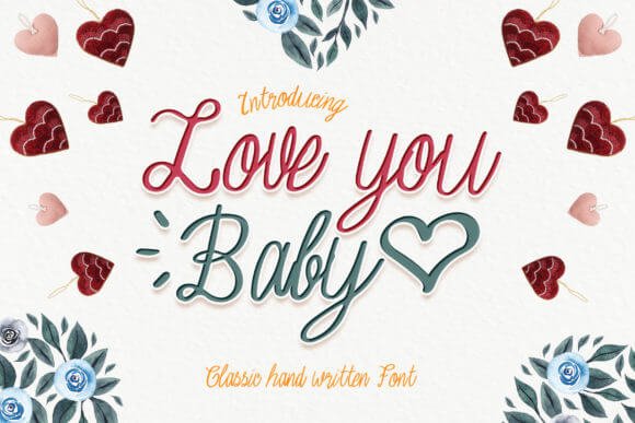 Love You Baby Font Free Font Download Love You Baby Font Free Font Download