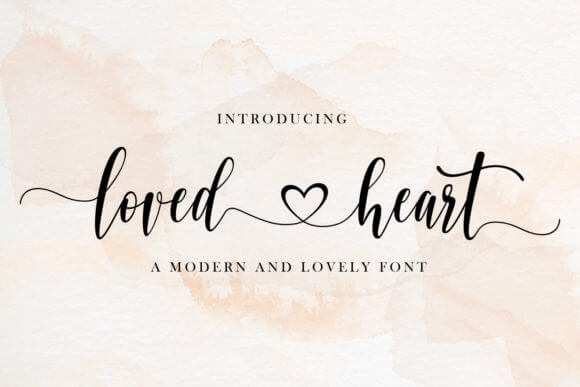 Loved Heart Font