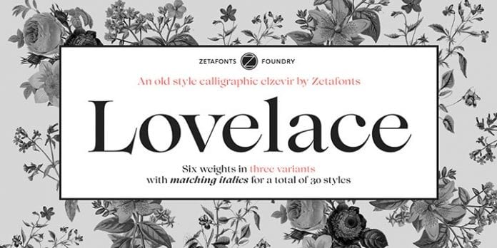 Lovelace Font Families