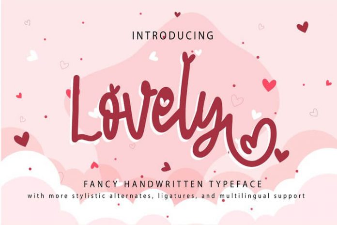 Lovely Fancy Handwritten Typeface