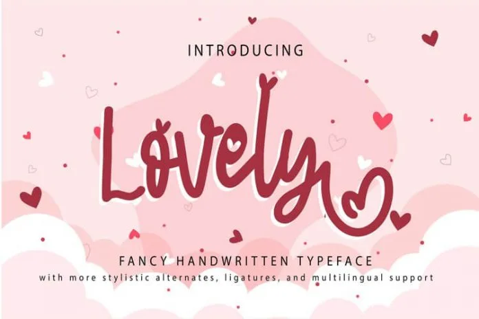 Lovely Fancy Handwritten Typeface