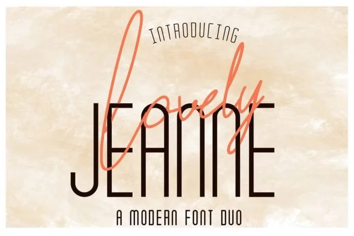 Lovely Jeanne - Script Font