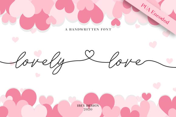 Lovely Love - Handwritten Font