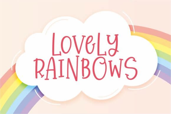 Lovely Rainbows Font