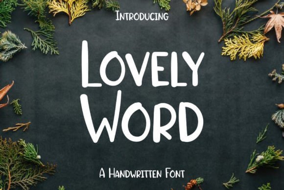 Lovely Word Font