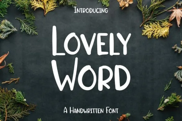 Lovely Word Font