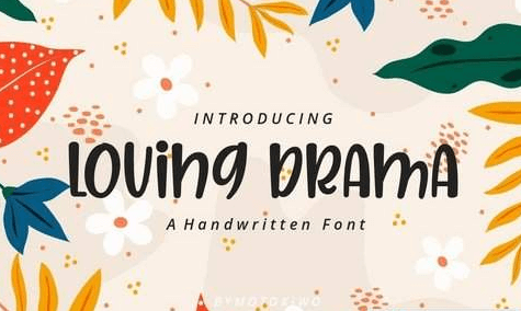 Loving Drama - Playful Font