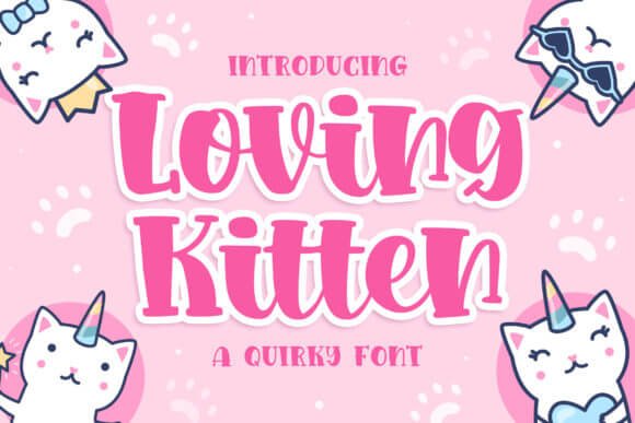 Loving Kitten Font