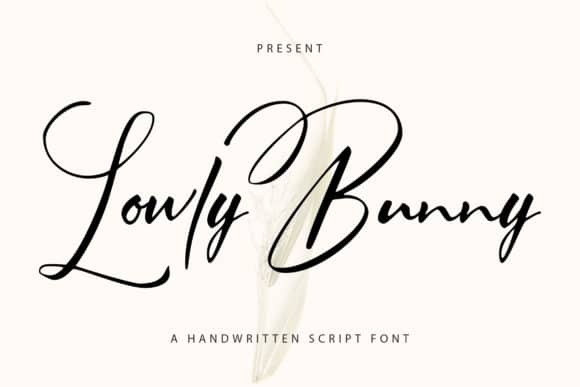 Lowly Bunny Handwritten Script Font