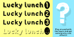 Lucky Lunch Font Family