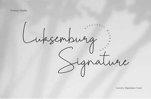 Luksemburg Signature Font