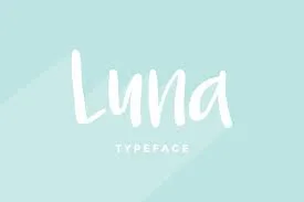 Luna Brush Typeface
