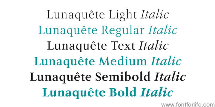 Lunaquete Font Family