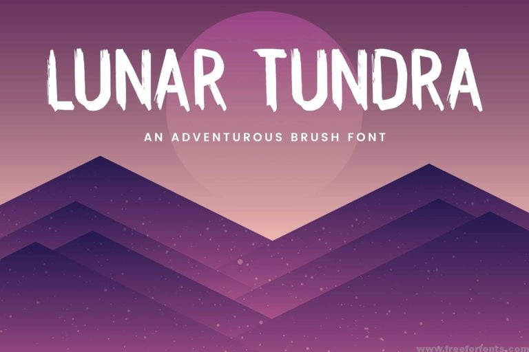 Lunar Tundra Brush Font Free Download