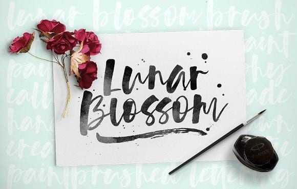Lunar Blossom Font