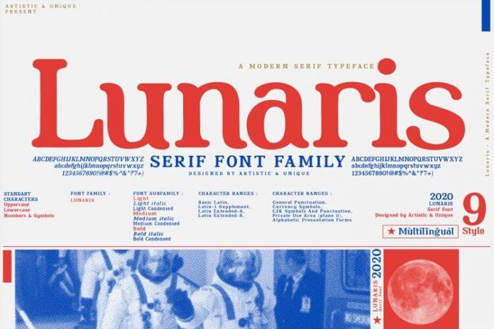 Lunaris Font Family