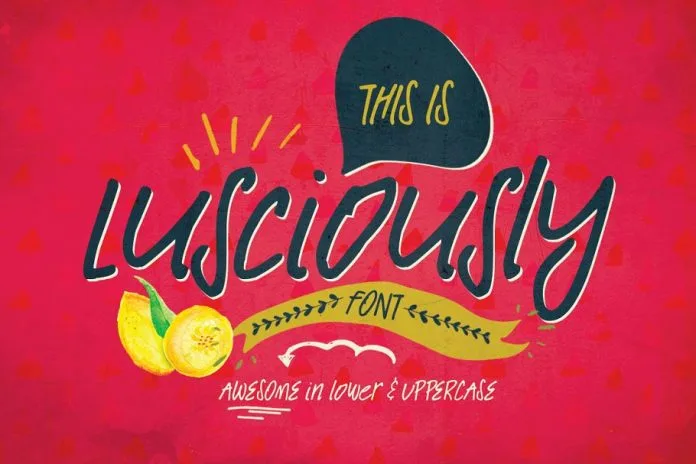 Lusciously Font Typeface Lusciously Font Typeface