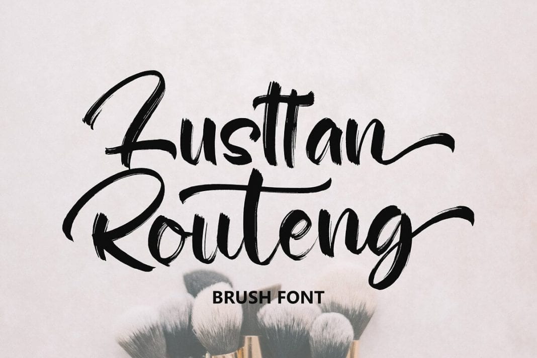 Lusttan Routeng Brush Font