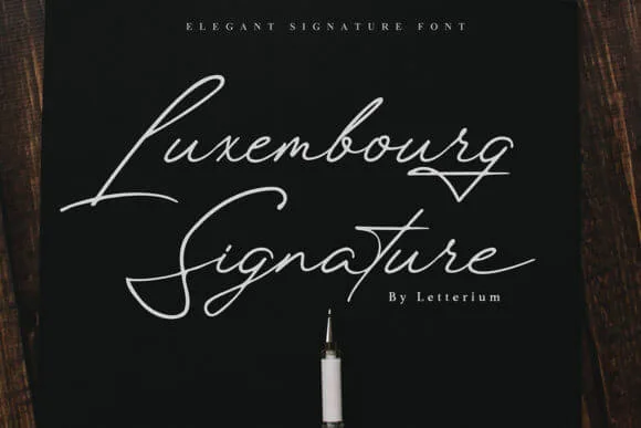 Luxembourg Signature Font