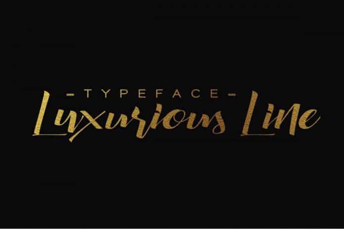 Luxurious Line Typeface