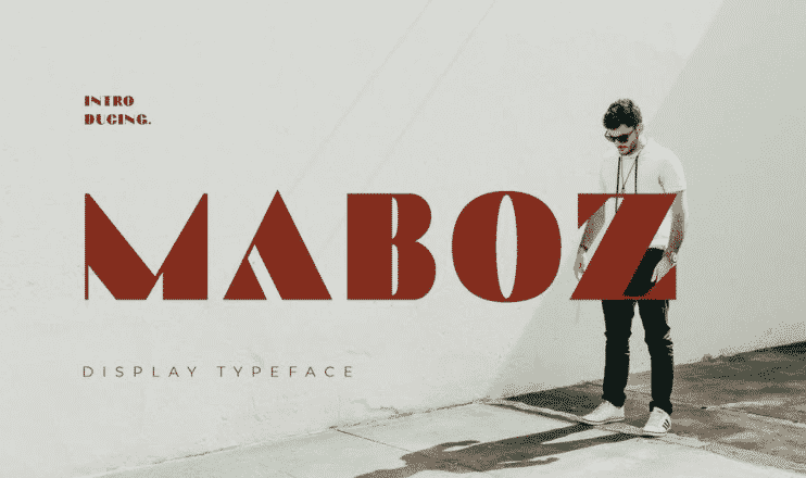 MABOZ Classy Advertisement Font