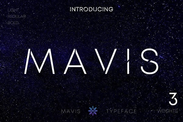 MAVIS SANS - FUTURISTIC TYPEFACE