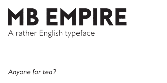 MB Empire Font