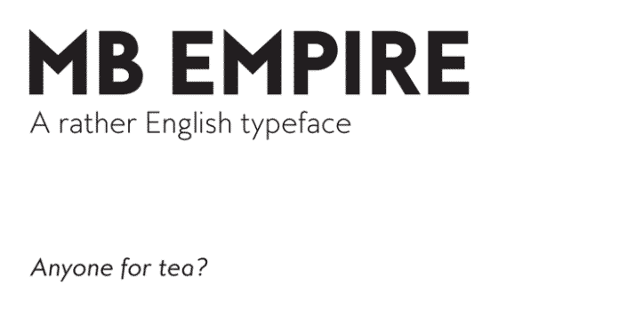 MB Empire Font MB Empire Font