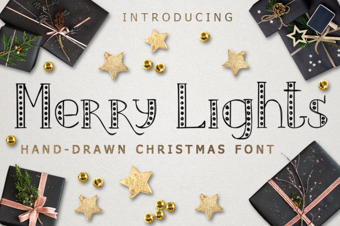MERRY LIGHTS – Christmas Font