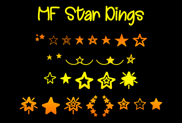 MF Star Dings Font