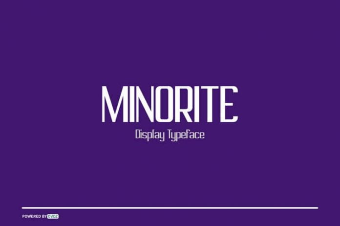 MINORITE DISPLAY TYPEFACE FONT