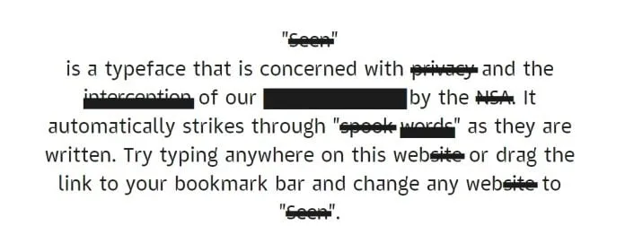 Project Seen Font