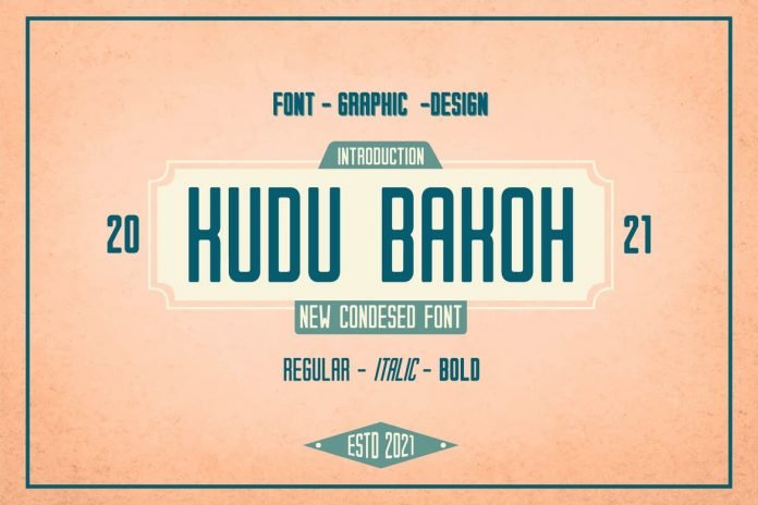 MS - Kudu Bakoh Display Font