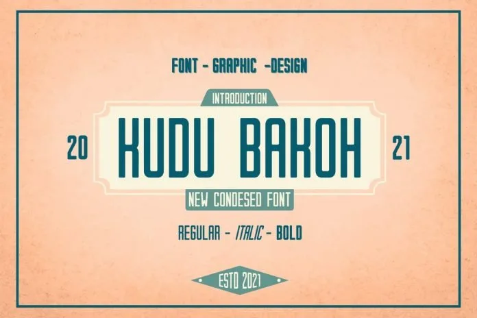 MS - Kudu Bakoh Display Font