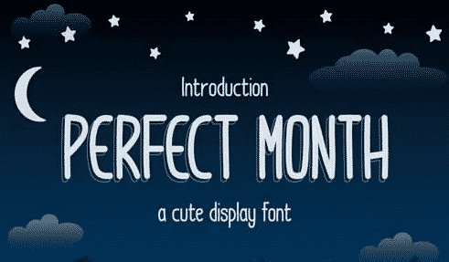 MS - Perfect Month Font