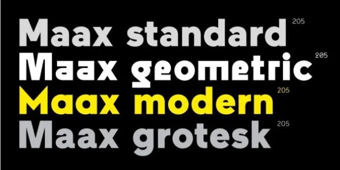 Maax Font
