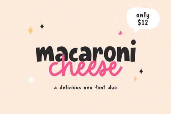Macaroni Cheese Font
