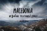 Macedonia sans serif font