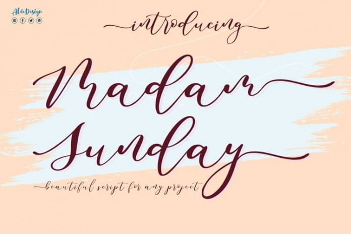 Madam Sunday Font