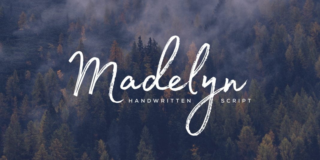 Madelyn font Cyrillic