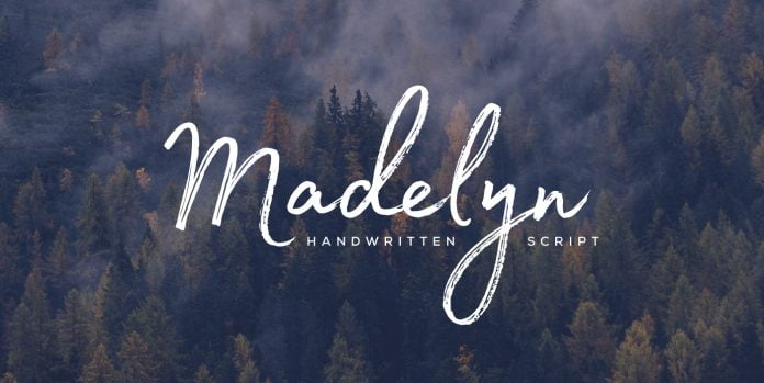 Madelyn font Cyrillic