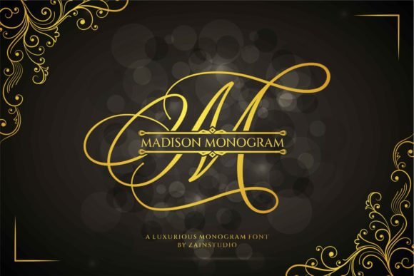 Madison Monogram - Calligraphy Display Font