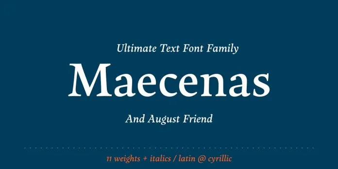 Maecenas Font