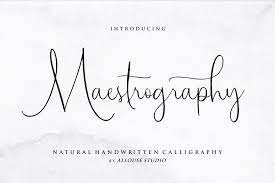 Maestrography Handwritten Font