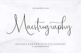 Maestrography Handwritten Font