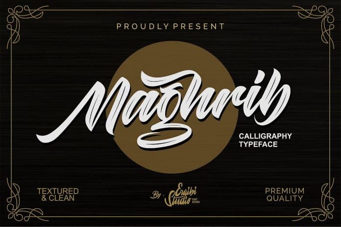 Maghrib - Calligraphy Typeface Font